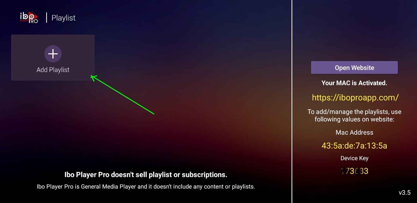 Add Playlist in TUD IPTV Android Box app